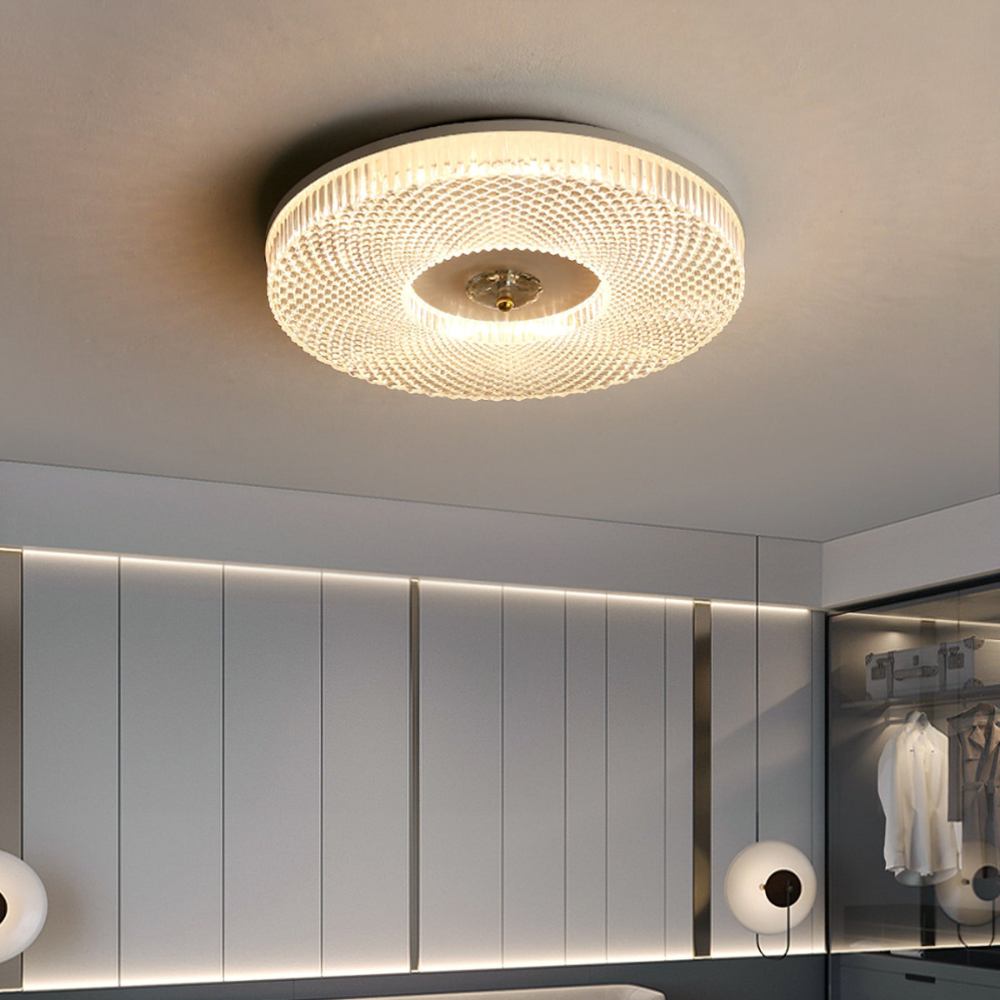 Orb Plafonnier Moderne Rond LED Blanc/Doré/Noir Chambre à Coucher - Neutralighting