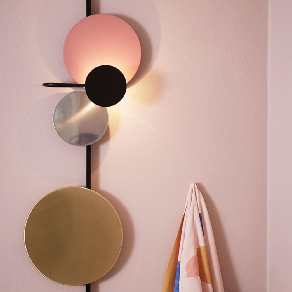 Arisha Applique Murale Circulaire Moderne, Métal, Petit/Grand, Salon/Bureau - Neutralighting