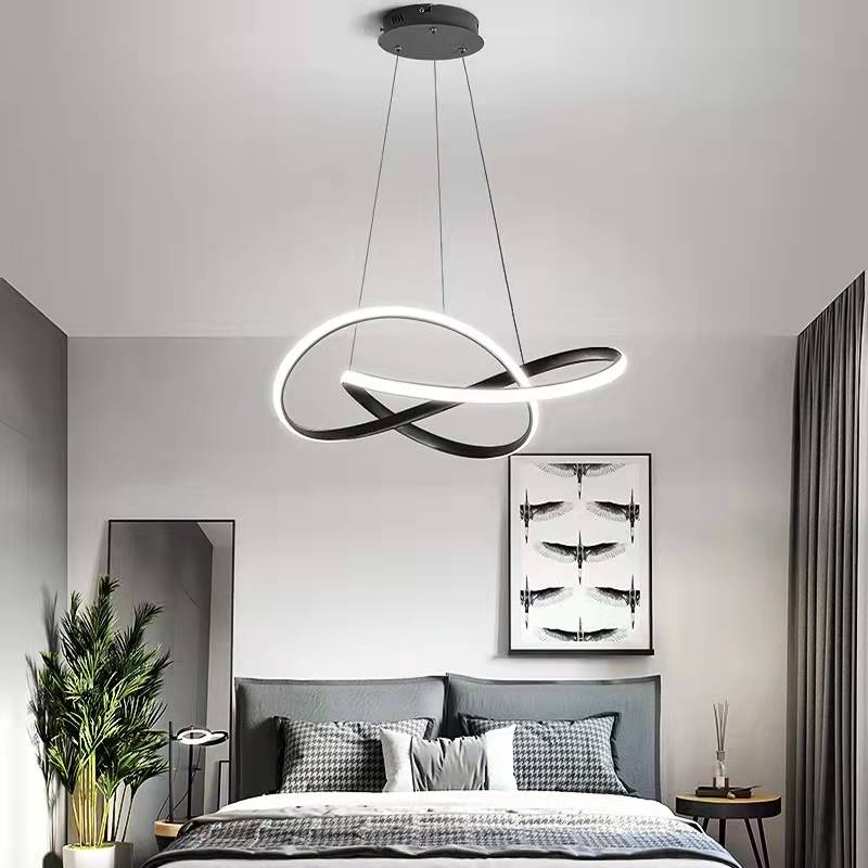 Arisha Luminaires Suspension d'anneaux Contemporains Minimaliate, Métal - Neutralighting
