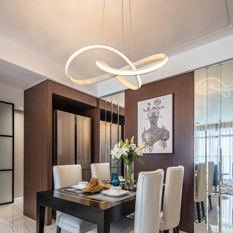 Arisha Luminaires Suspension d'anneaux Contemporains Minimaliate, Métal - Neutralighting