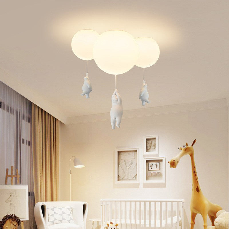 Bear Balloon Suspension/ Plafonnier Ballon Moderne Résine Chambre - Neutralighting
