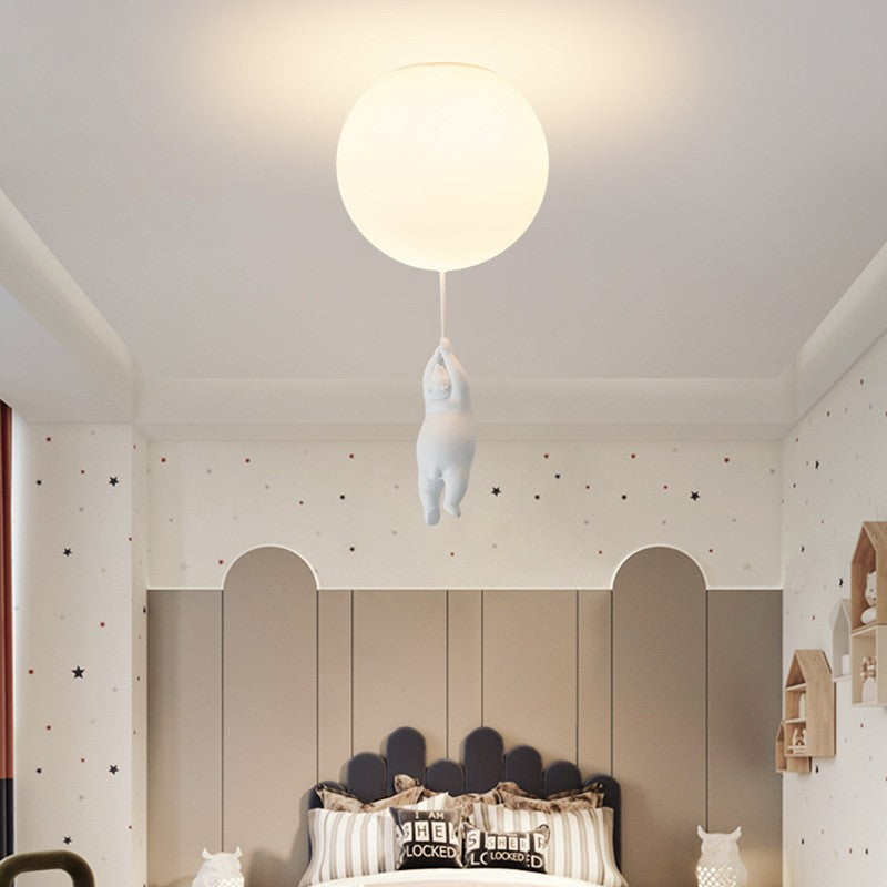 Bear Balloon Suspension/ Plafonnier Ballon Moderne Résine Chambre - Neutralighting