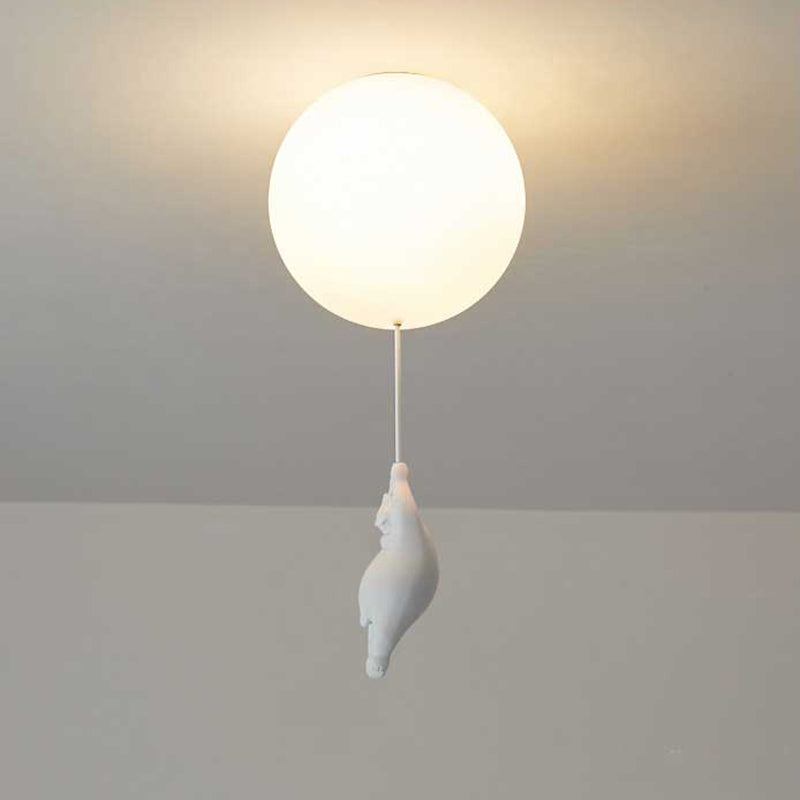 Bear Balloon Suspension/ Plafonnier Ballon Moderne Résine Chambre - Neutralighting