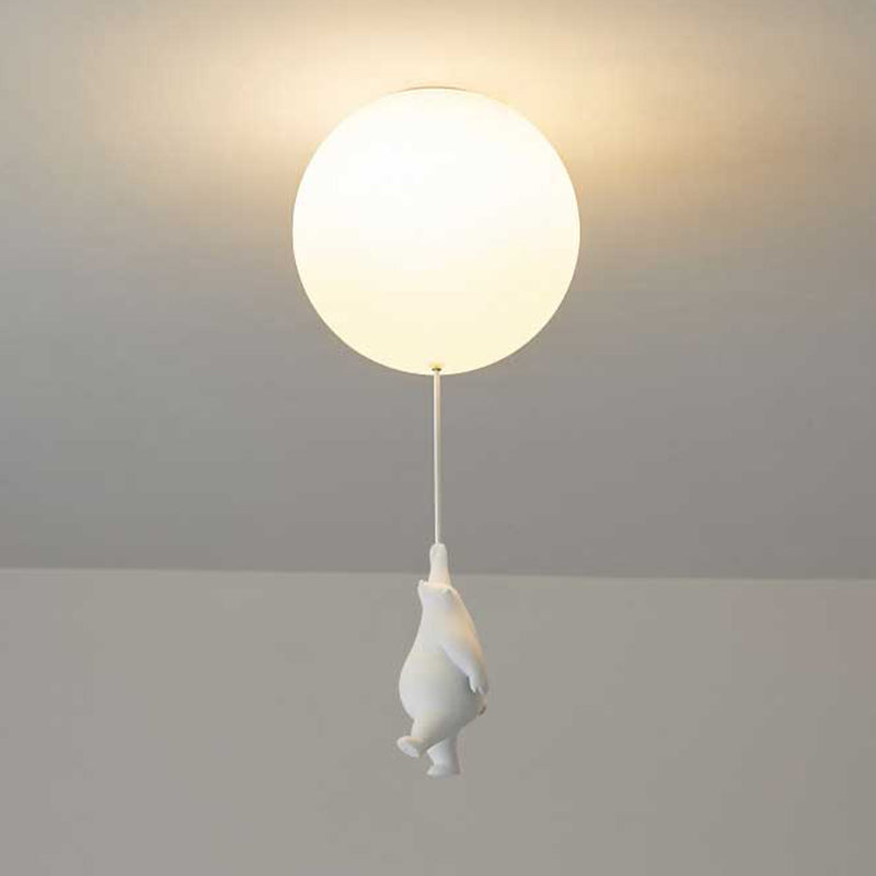 Bear Balloon Suspension/ Plafonnier Ballon Moderne Résine Chambre - Neutralighting