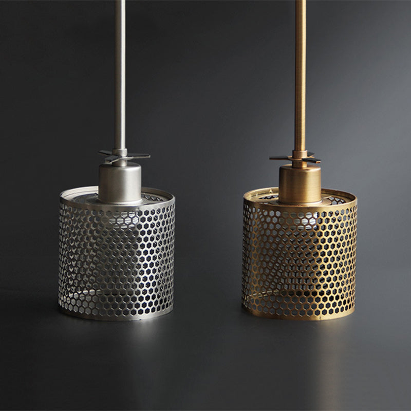 Hessa Suspension Globe/Cylindre Moderne. Métal/Verre. Doré/Argent. Salon