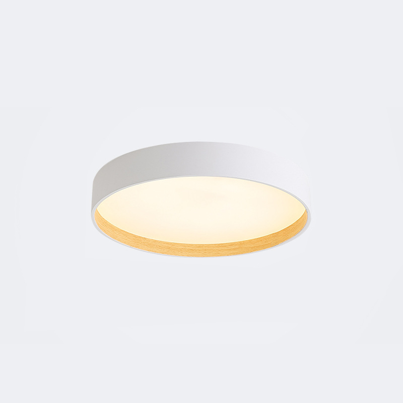 Arisha Plafonnier Rond Moderne, Métal/Acrylique, Blanc/Gris/Noir, Salon - Neutralighting