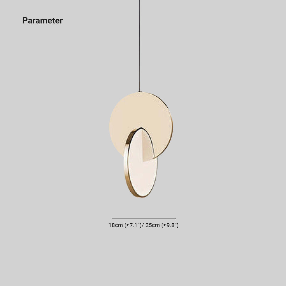Arisha Luminaires Suspension Minimaliste Métal Or/Argent Salon - Neutralighting
