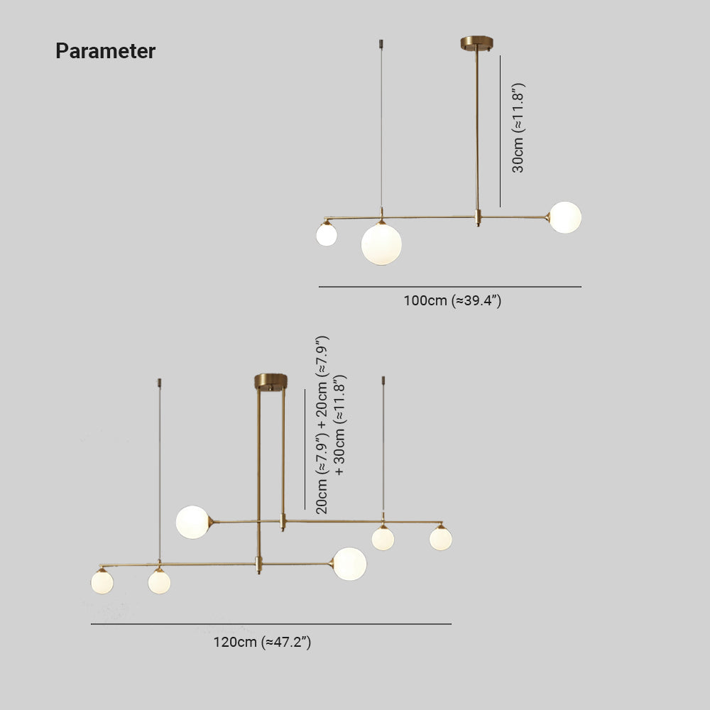 Valentina Suspension Luminaire LED Métal Doré - Neutralighting