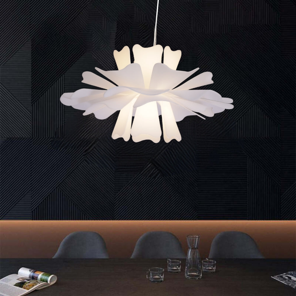 Niva Suspension Fleur Moderne Blanc Salon - Neutralighting