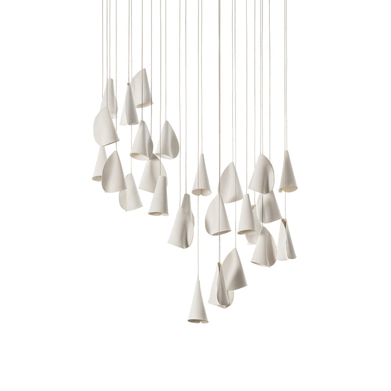 Ulfuvye Porcelain Ceramics Pendant Lamp - Lamp Copper