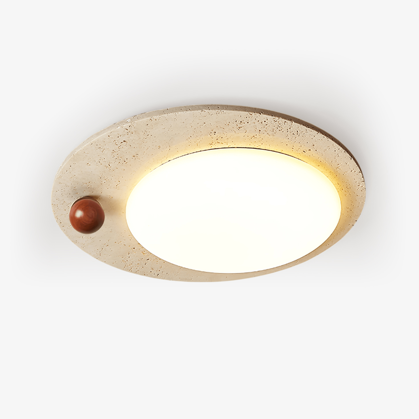 Orbia Lumière de Plafond Circulaire en Travertin - Neutralighting