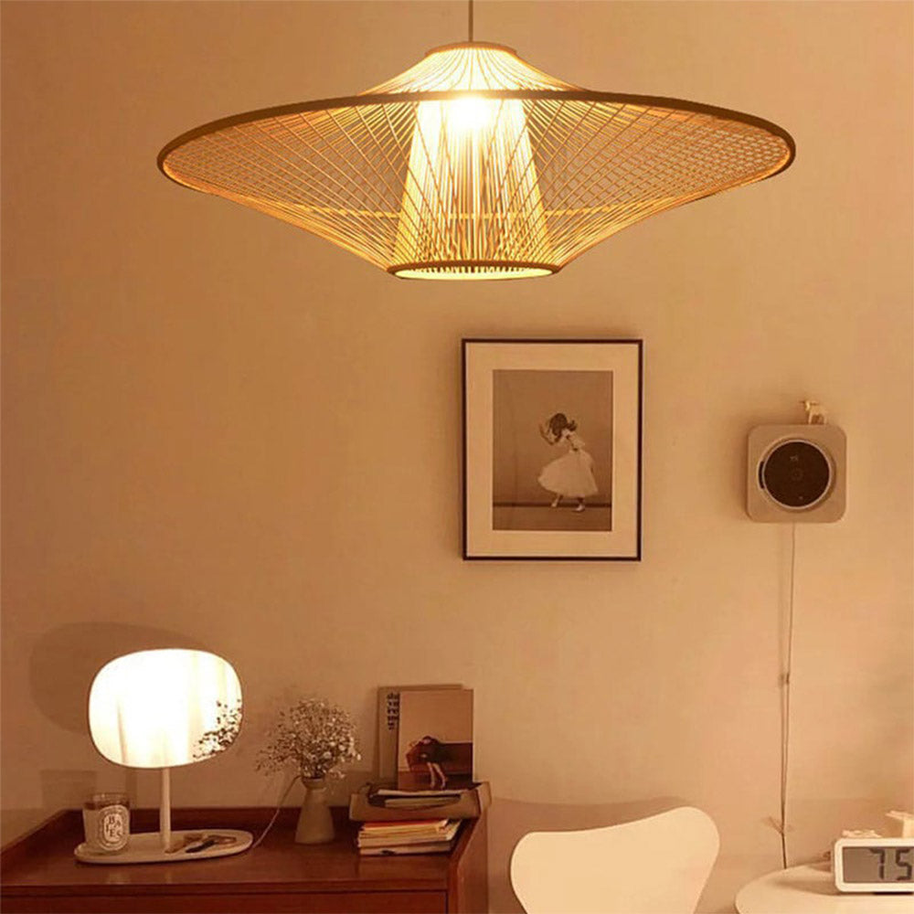 Ritta Suspension Créative Fait à la Main Bambou Salon - Neutralighting