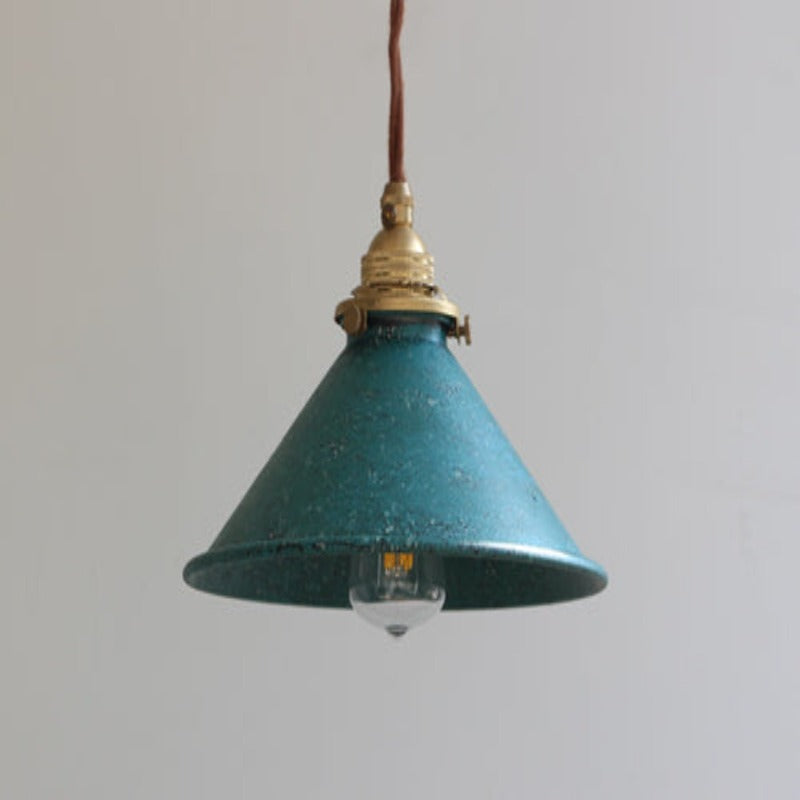 Silva Vintage Rustique LED Suspension Métal Bleu Cuisine Balcon - Neutralighting