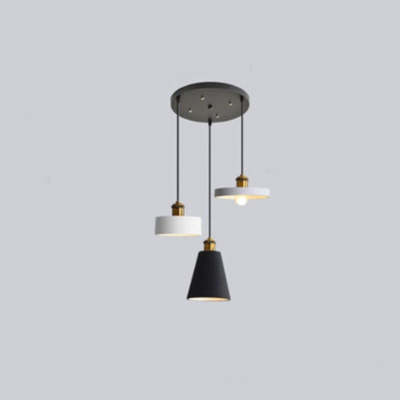Miran Luminaires Suspension Nordique Blanc/Orange/Noir/Gris. Salon - Neutralighting