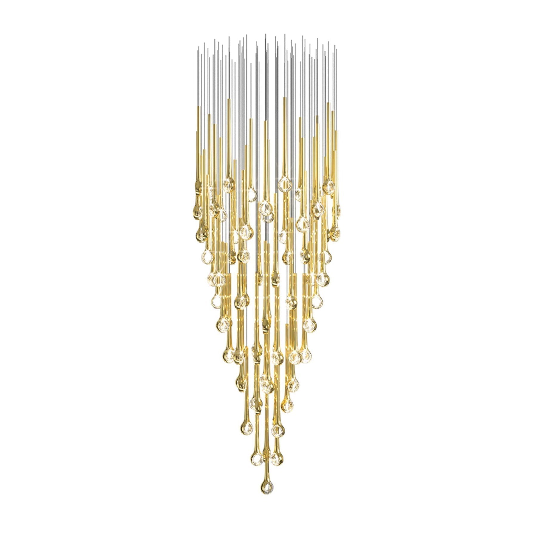 Cicarir Gradient Gold Glass Chandelier - Blowlighting