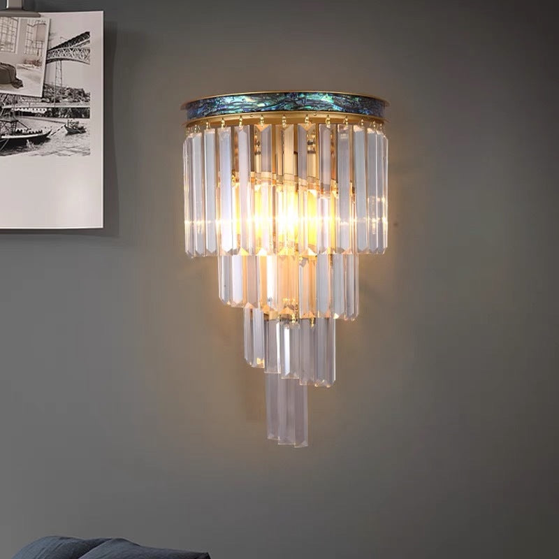 Ray Applique Murale Moderne/Nordique, Cristal Or, Chevet de Chambre/Hôtel - Neutralighting