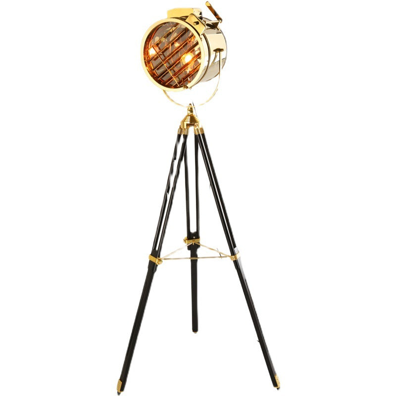 Mira Moderne Industrielle Lampadaire Trépied Rétro Métal Chromé/Bureau/Salon