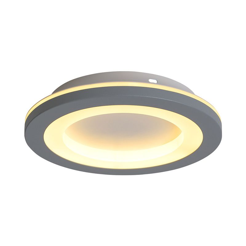 Arisha Fleur Moderne LED Plafonnier Gris Acrylique Chambre à coucher - Neutralighting