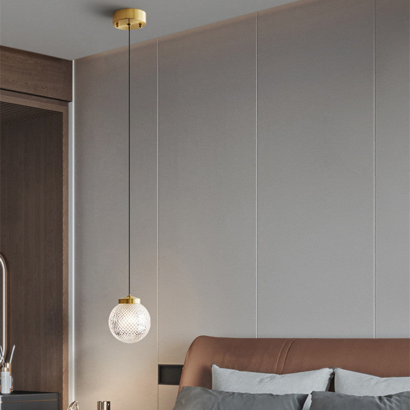Valentina Suspension Globe Moderne, Métal/Verre, Or, Chambre - Neutralighting