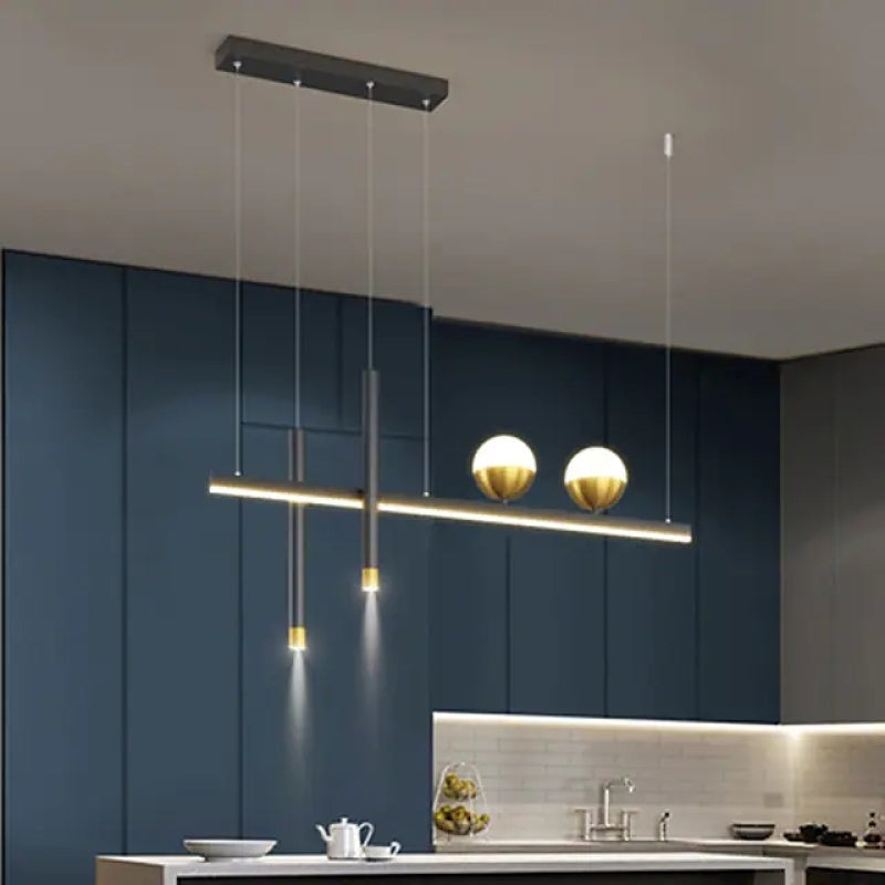 Arisha Luminaires Suspension Minimaliste Globe Double Métal Salle à manger - Neutralighting