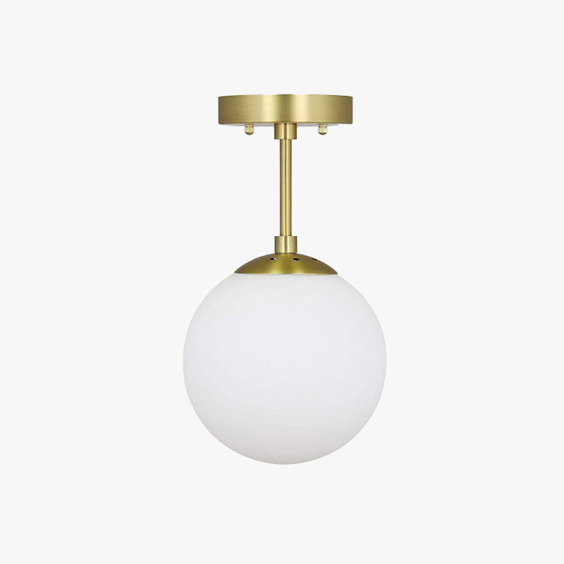 Lore Plafonnier Boule Moderne. Métal/Verre. Noir/Doré. Salon - Neutralighting