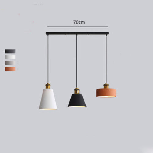 Miran Luminaires Suspension Nordique Blanc/Orange/Noir/Gris. Salon - Neutralighting