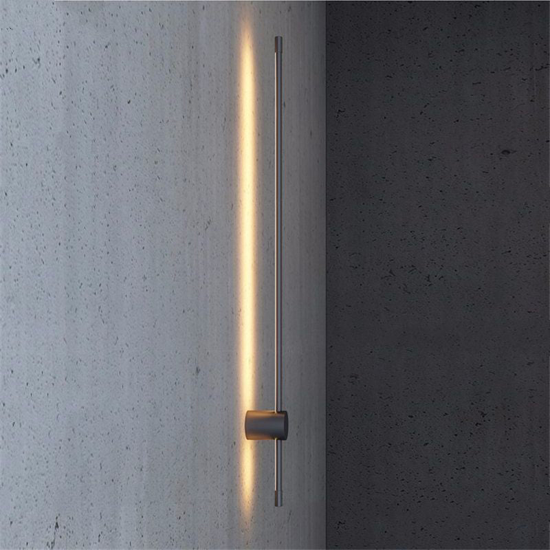 Eonix Applique Murale d'Extérieur Minimaliste Linéaire LED. Métal. Noir. Jardin - Neutralighting
