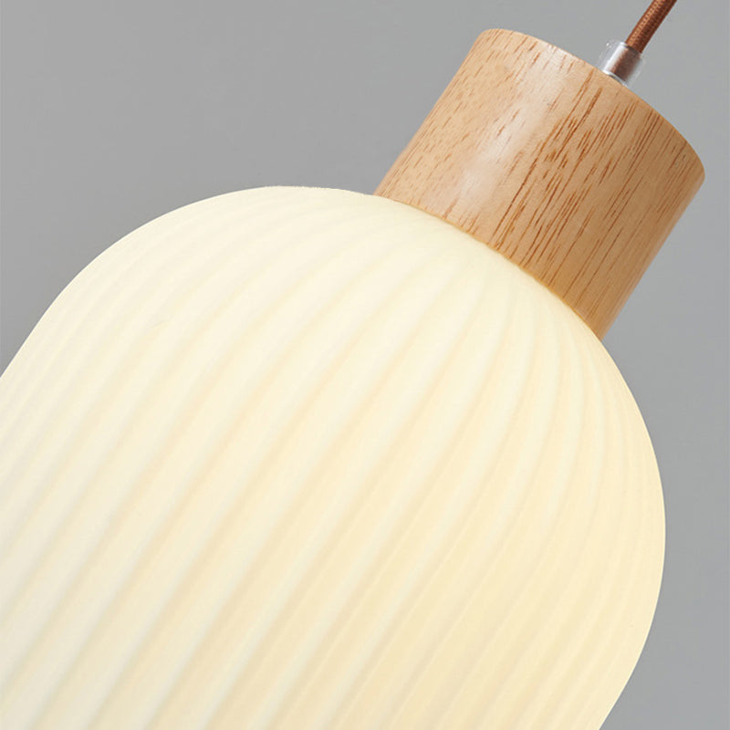 Muto Luminaires Suspension LED Moderne Bois/Verre Salon/Salle à manger - Neutralighting