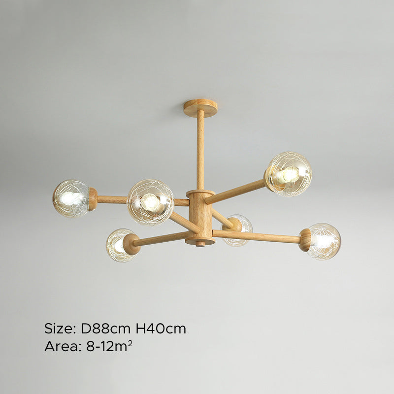 Ritta Suspension Bulle Transparente, Tête 6/8 - Neutralighting