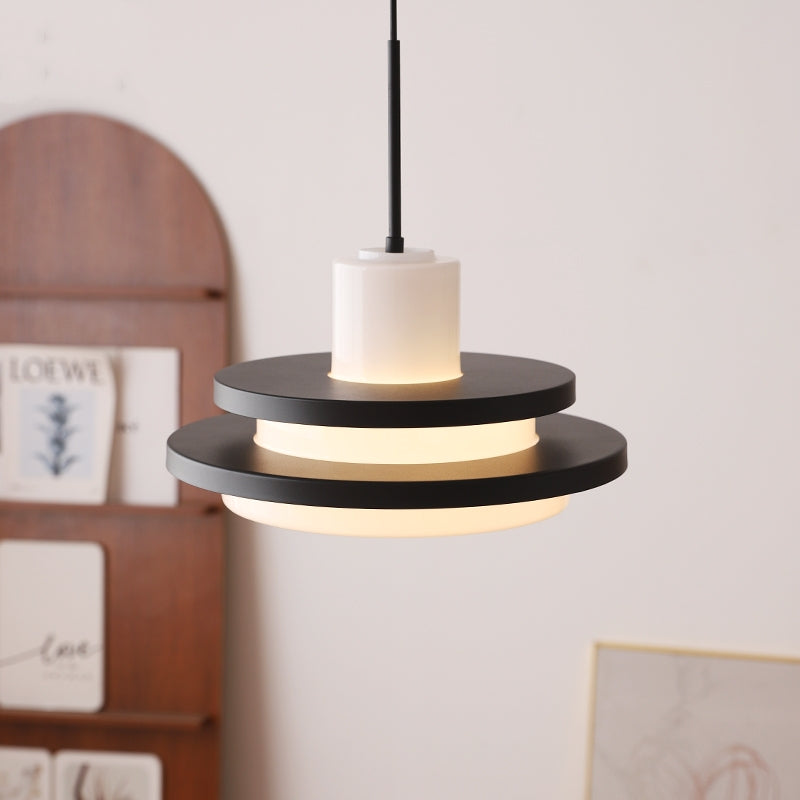 Valentina Milieu du Siècle Bauhaus Suspension Verre Chambre à Coucher Salle à Manger - Neutralighting