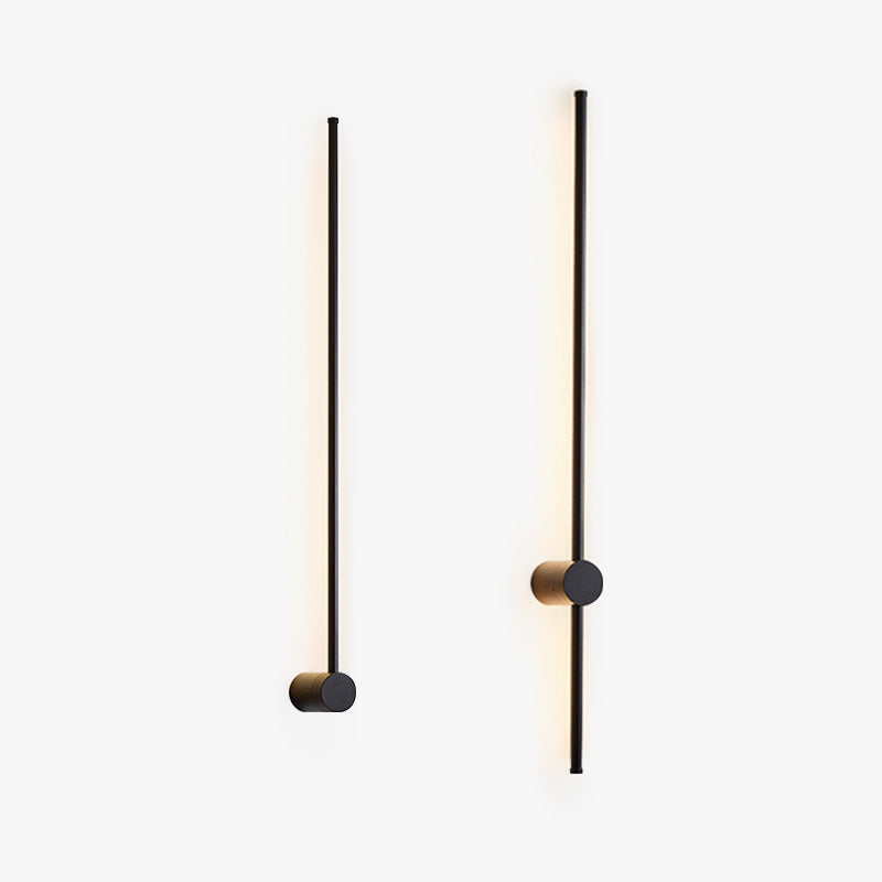 Eonix Applique Murale d'Extérieur Minimaliste Linéaire LED. Métal. Noir. Jardin - Neutralighting