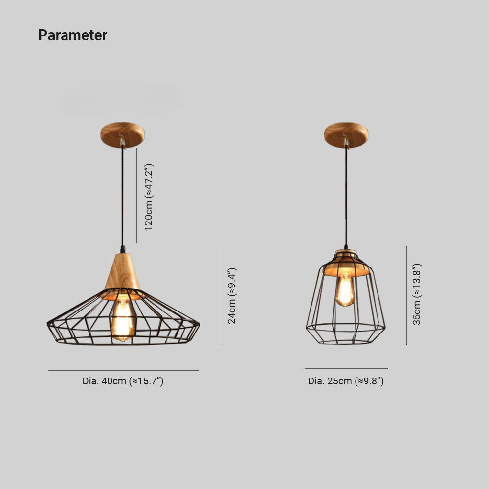 Silva Industriel Minimaliste Suspension Métal Salon - Neutralighting