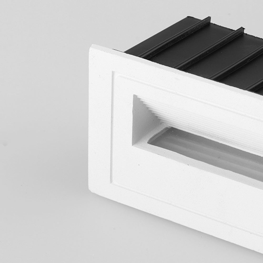 Ray Éclairage Escalier Extérieur Carré Simple, Métal/Acrylique, Noir/Gris/Blanc, Escalier - Neutralighting