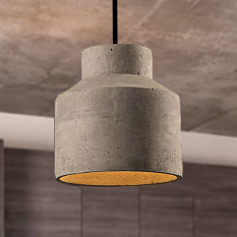 Avi Dôme LED Suspension Gris Fumé Chambre Métal/Ciment Chambre à coucher - Neutralighting