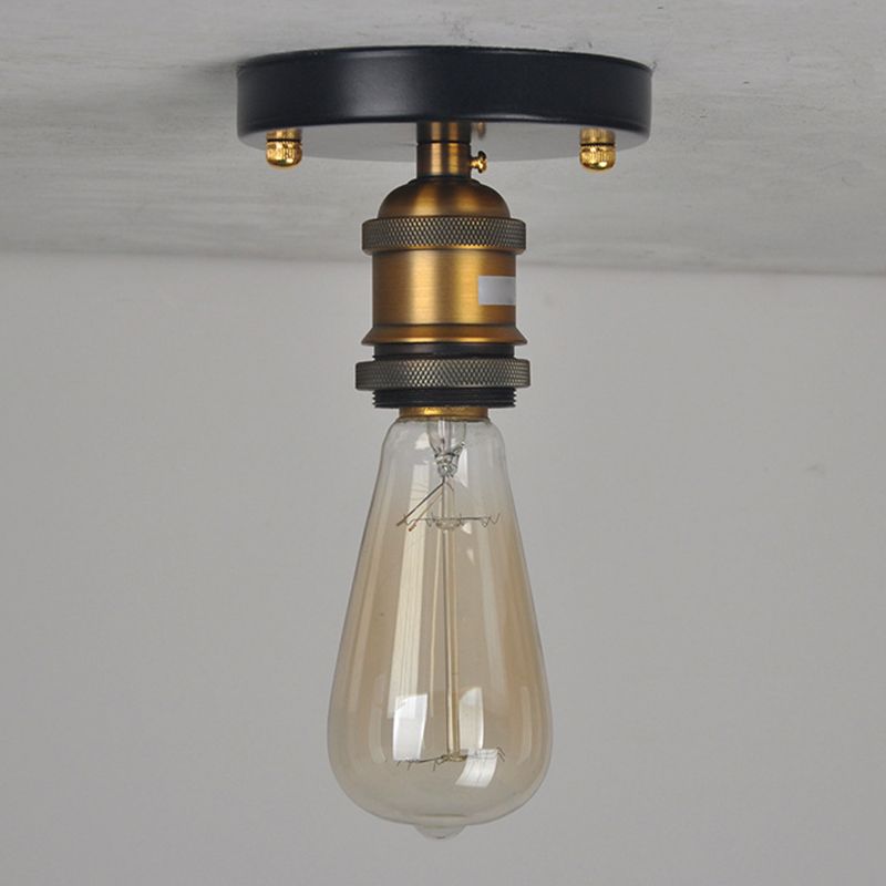 Silva Industriel LED Plafonnier Noir Or Métal Salle à manger - Neutralighting