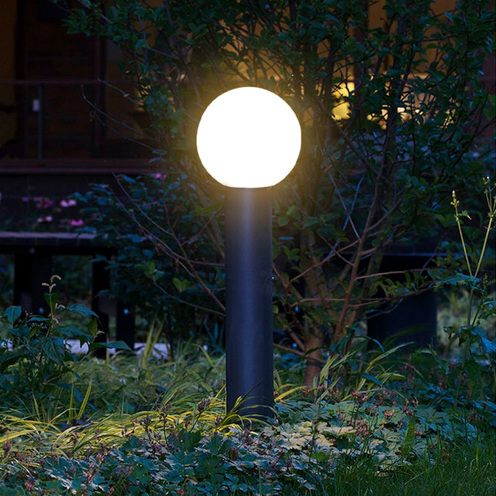 Ray Moderne LED Lampadaire Extérieur Noir Métal Allée Cour - Neutralighting