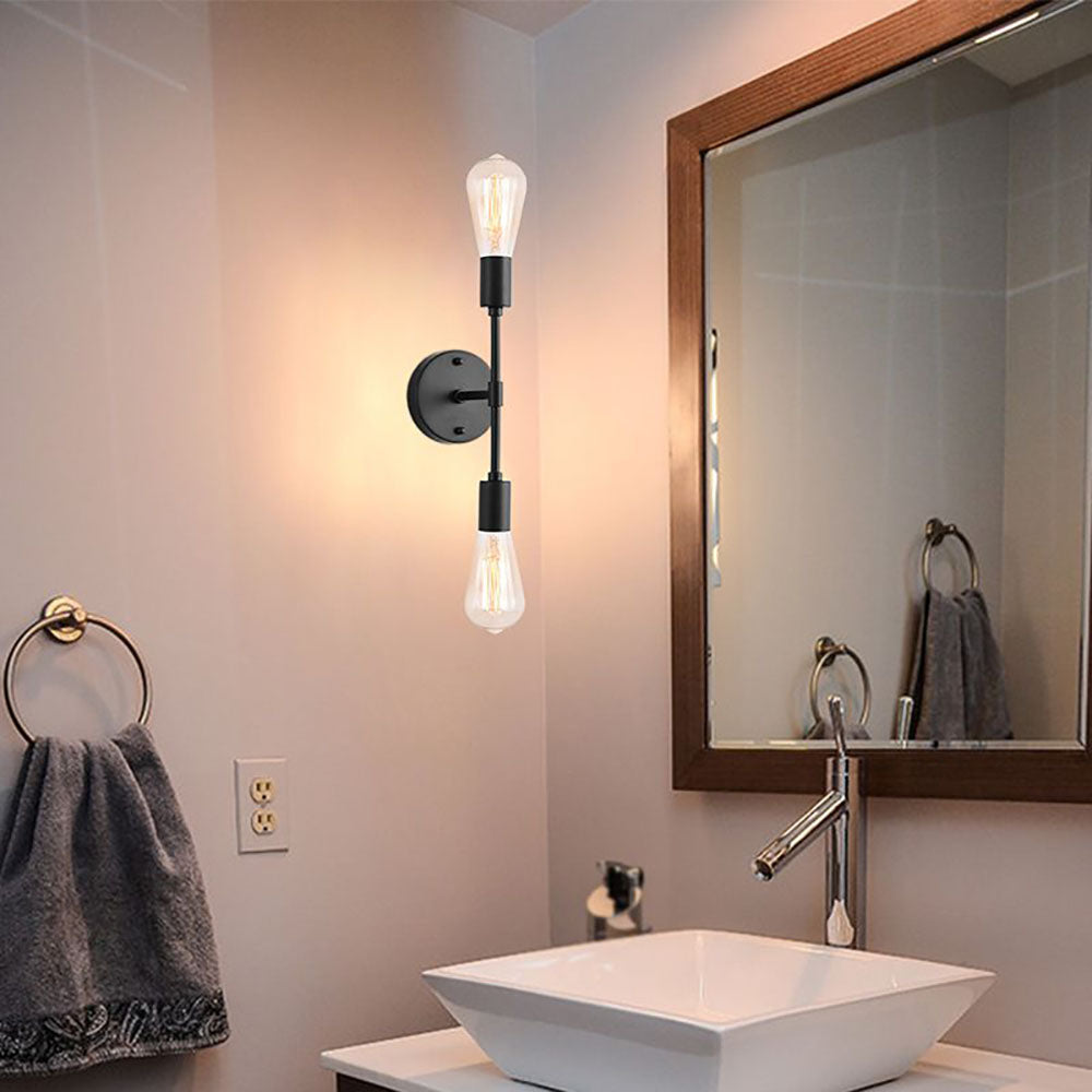 Silva Applique Murale Design Moderne LED Métal Noir/Argent/Or Salle de Bain/Chambre - Neutralighting
