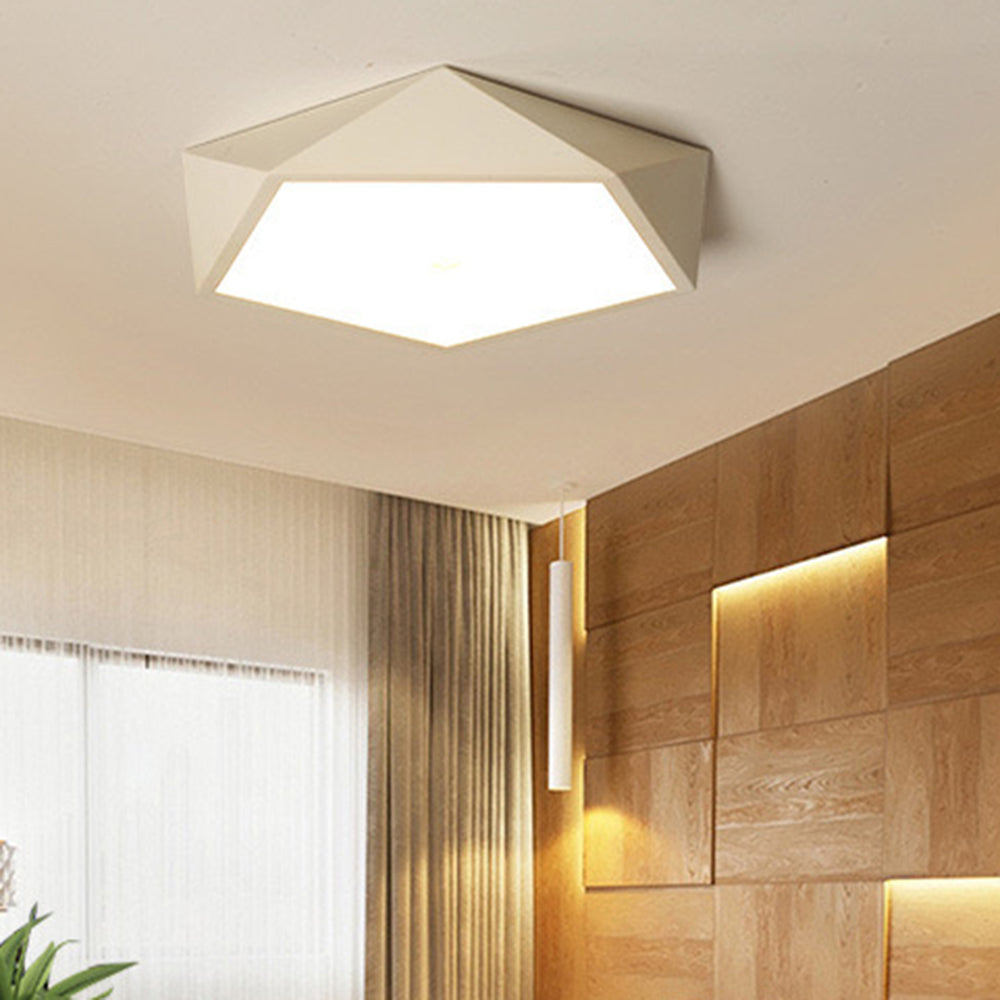 Arisha Design LED Plafonnier Simple Moderne Métal Noir/Blanc Salon - Neutralighting