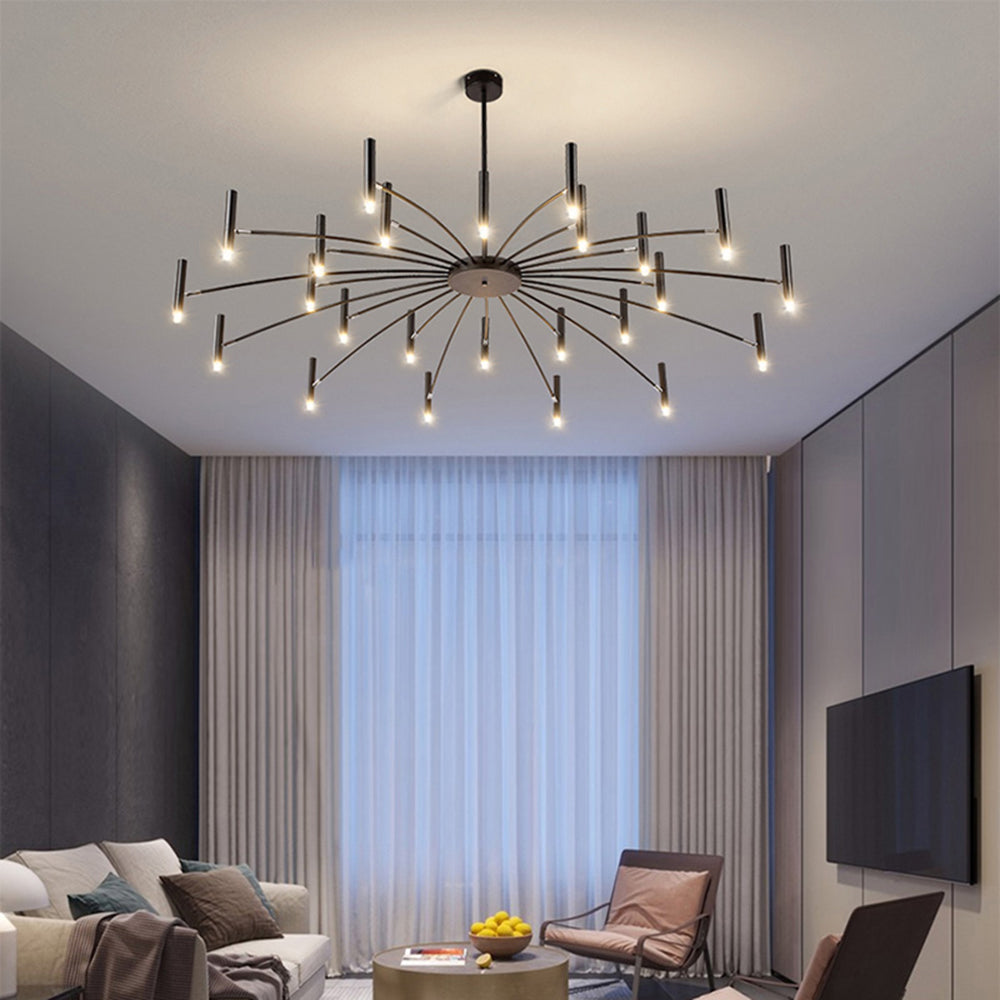 Theno Lustre Simple Noir/Blanc Etude/Salon/Salle à Manger - Neutralighting