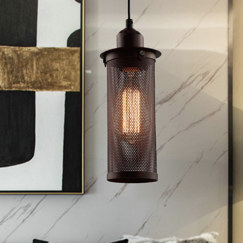 Arisha Industrielle LED Suspension Noir Métal Salon Chambre à coucher - Neutralighting