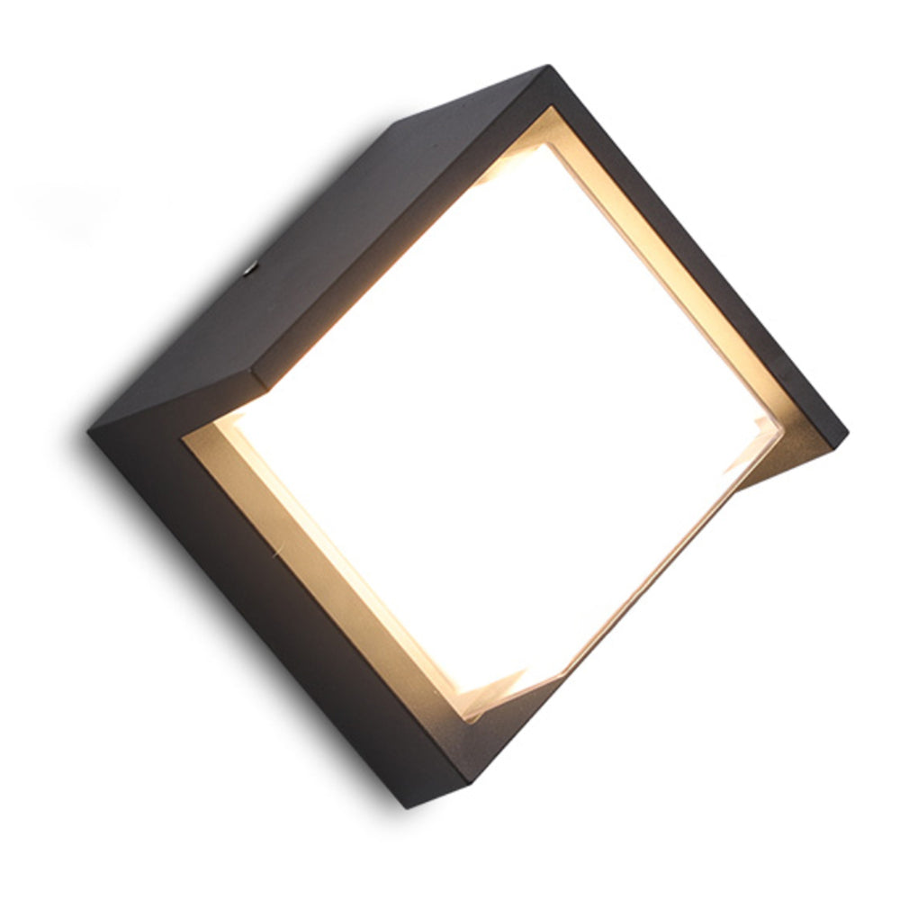 Ray Moderne LED Applique Murale Noir Métal/Acrylique Extérieur - Neutralighting