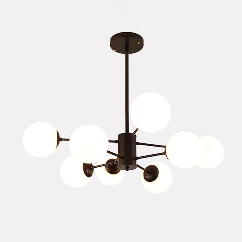 Valentina Suspension Multi Retro, Metal/Verre, Noir/Or, Salon - Neutralighting
