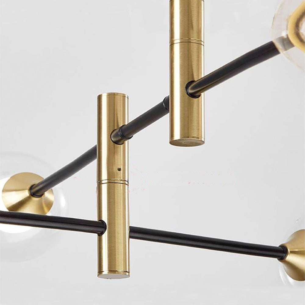 Valentina Design Italien Luminaires Suspensions Globe Moderne Métal/Verre Blanc Laiteux/Clair Chambre/Salon - Neutralighting