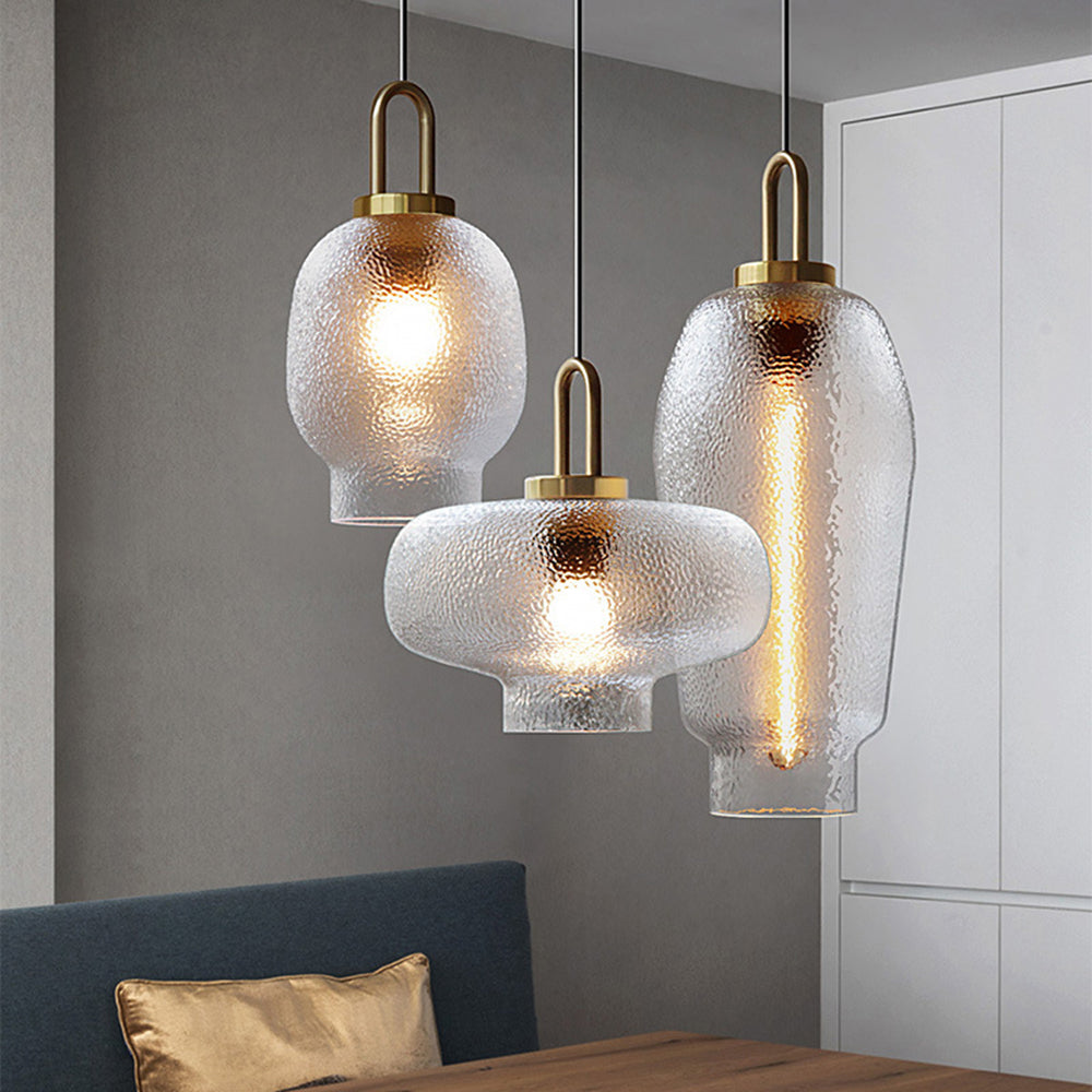 Valentina Design Luminaires Suspensions Métal Moderne LED Verre Or Salon/Chambre à Coucher - Neutralighting