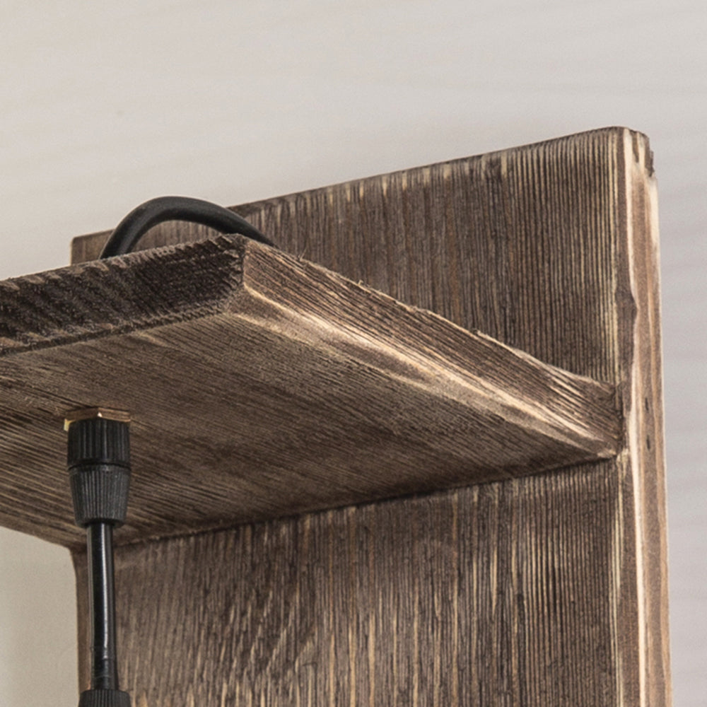 Epoch Applique Mutrale Pot, Métal et Bois