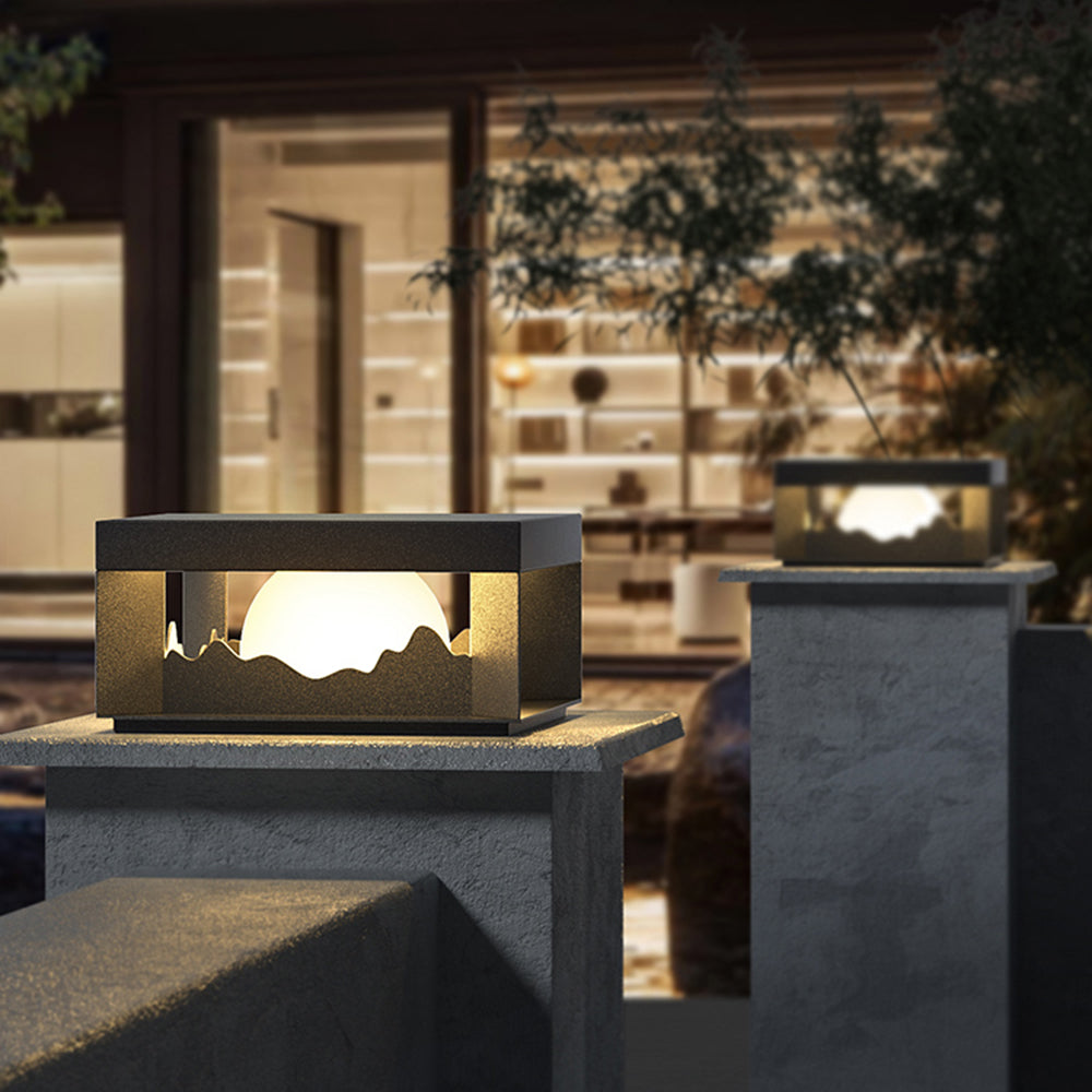 Ray Lampe de Poteau Solaire, Montagne, L 25/30/40CM