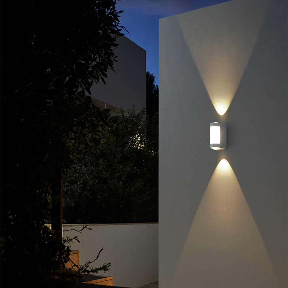 Ray Design LED Applique Murale Blanc/Noir Métal/Acrylique Extérieur - Neutralighting