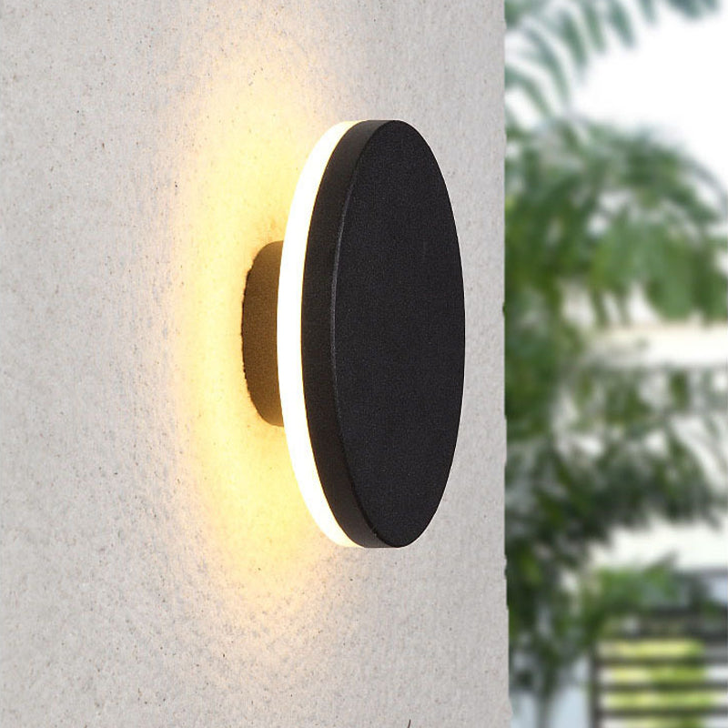 Klyne Applique Murale Rond/Carré Moderne Noir/Blanc. Cour - Neutralighting
