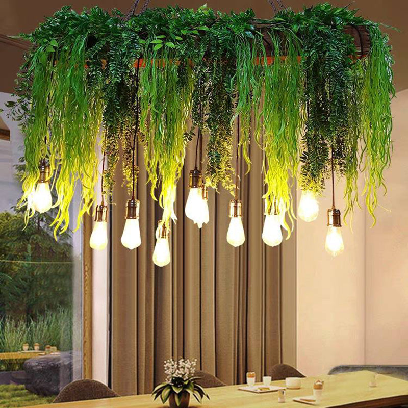 Ritta LED Suspension Vert Métal Salle à Manger Salon Cuisine - Neutralighting