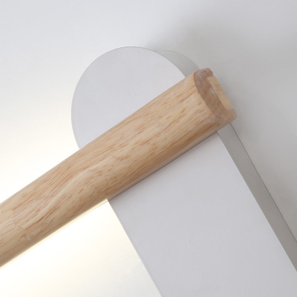 Muto Applique Miroir Linéaire Naturelle, Bois, Chambre à Coucher - Neutralighting